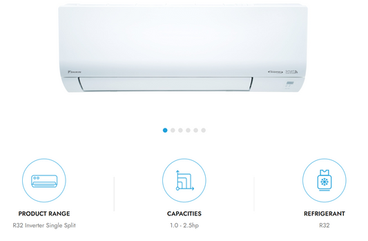 DAIKIN FTKE25AV1MF 1.0HP INVERTER AIR COND (Without installation)